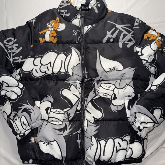 Southpole Other - Tom And Jerry Jacket Limited Edition Puffer Jacket Size Large